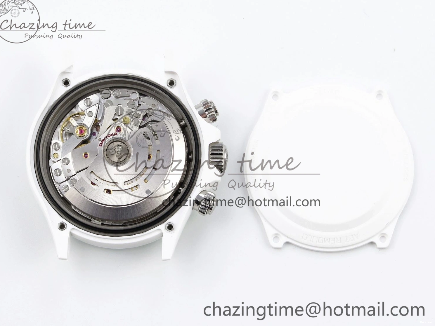 MiroTime 0203 MoistureWicking Daytona AET White Ceramic Case and Bracelet Green Dial SA4130 V 1891